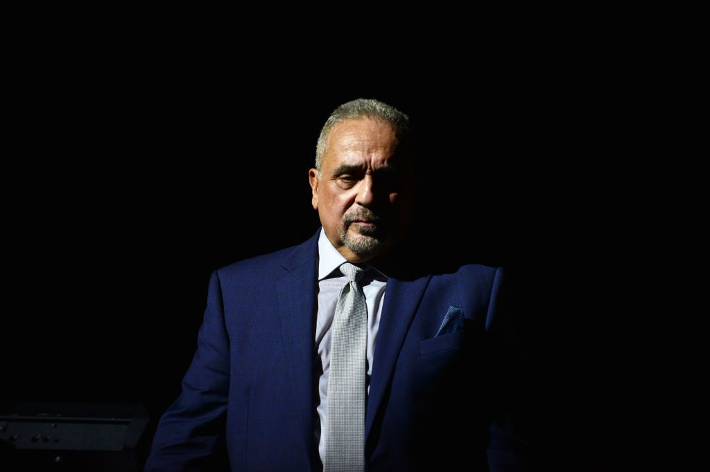 MIAMI, FL - FEBRUARY 19:  Musician Willie Colon performs live on stage at James L. Knight Center on February 19, 2022 in Miami, Florida.  Willie Colon had to stop the show early due to a health scare.  (Photo by Johnny Louis/Getty Images)