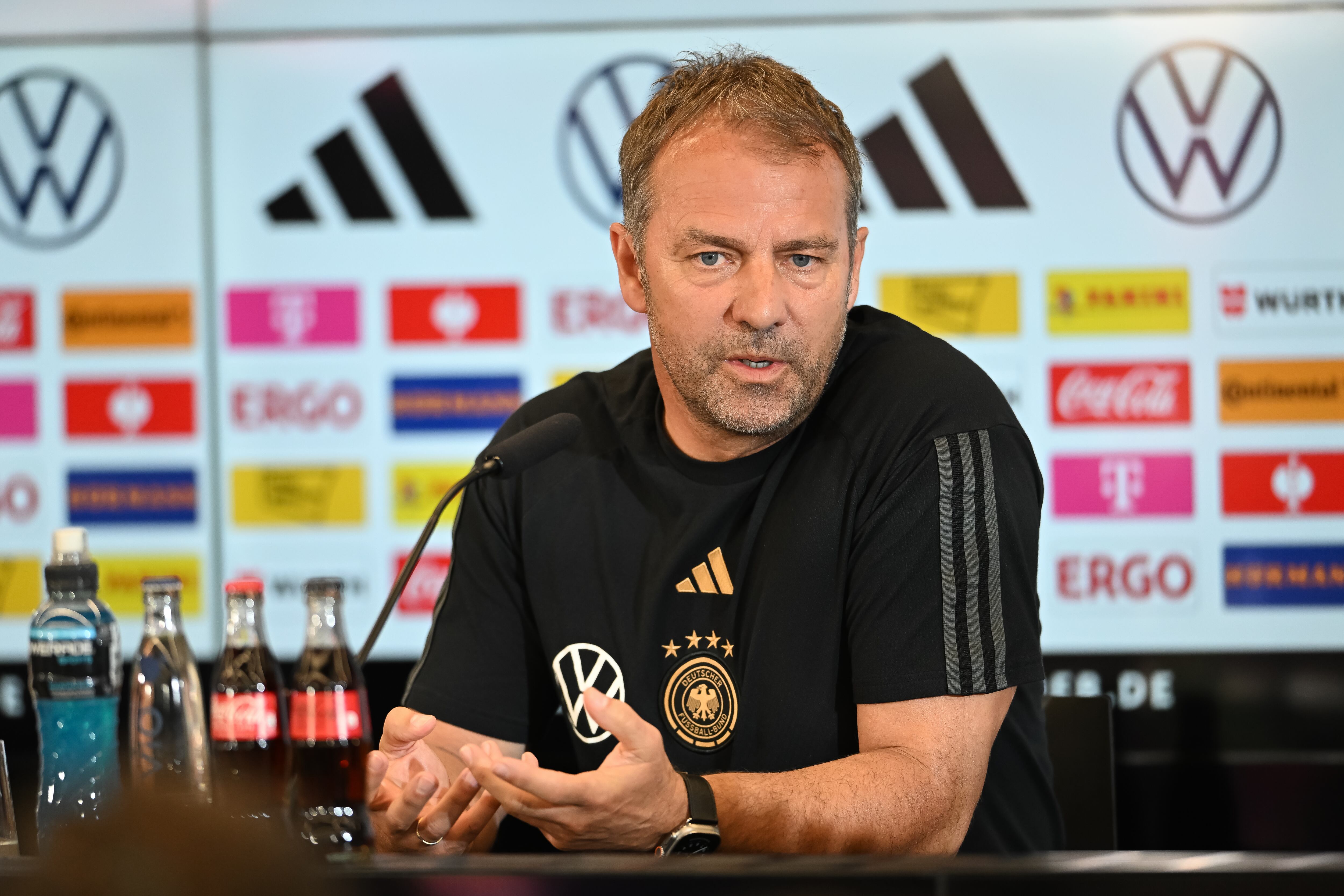 Hansi Flick, DT de Alemania. (Photo by Christian Kaspar-Bartke/Getty Images)