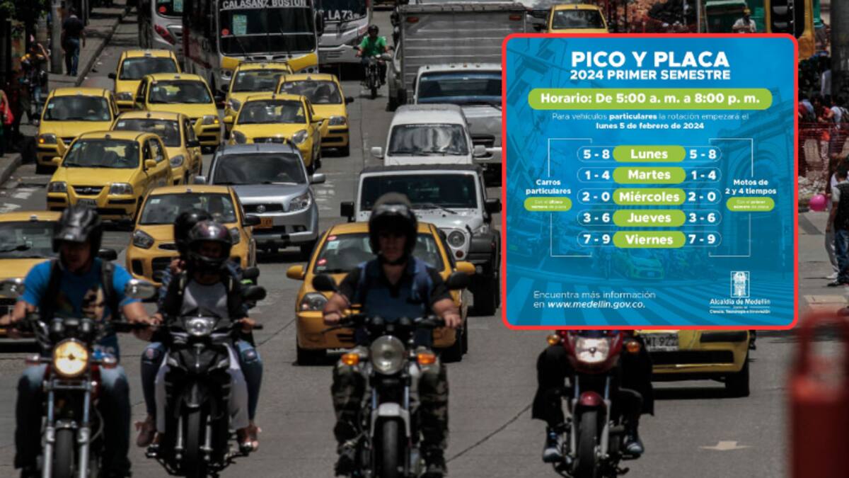 ¿Qué cambios trae la nueva rotación del pico y placa en Medellín y Valle de Aburrá?