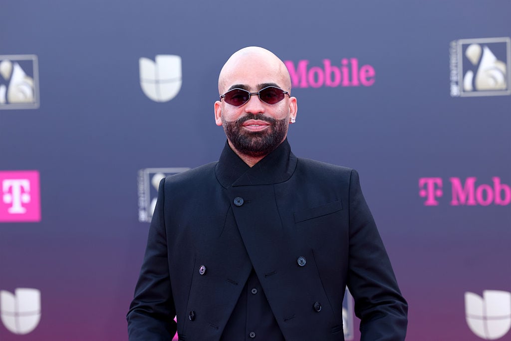 MIAMI, FLORIDA - FEBRUARY 19: Arcángel attends Univision's 38th Premio Lo Nuestro at Kaseya Center on February 19, 2026 in Miami, Florida.  (Photo by Romain Maurice/WireImage)