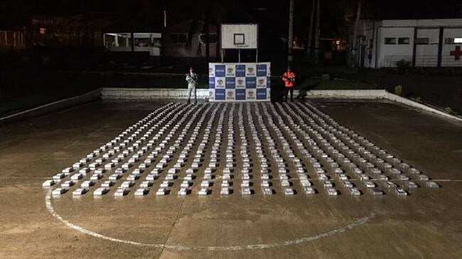 Decomisan más de 600 kilos de cocaína del Clan del Golfo en el Chocó. Foto: Armada Nacional