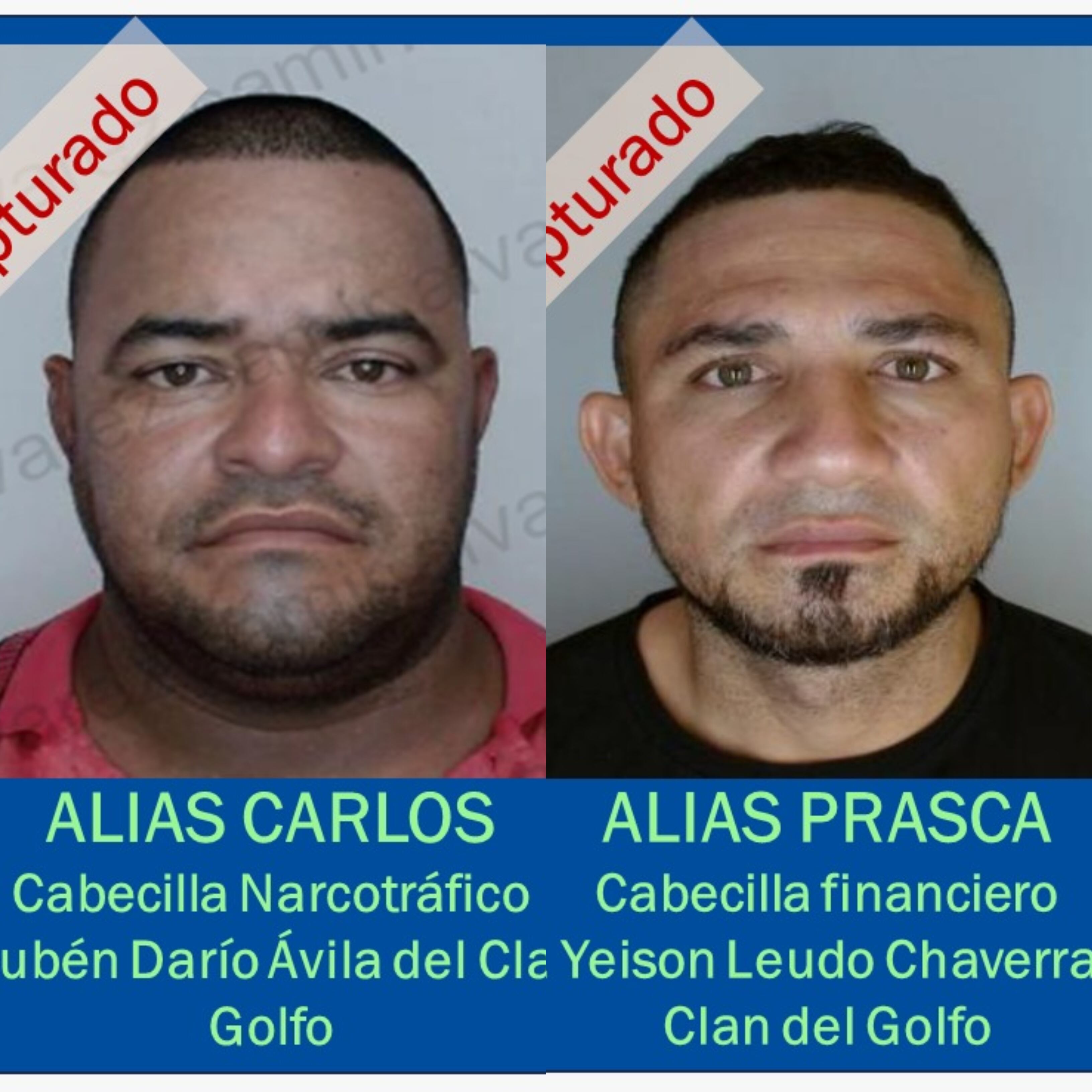 Golpe al ‘Clan del Golfo’: capturados 38 presuntos integrantes de esa organización criminal