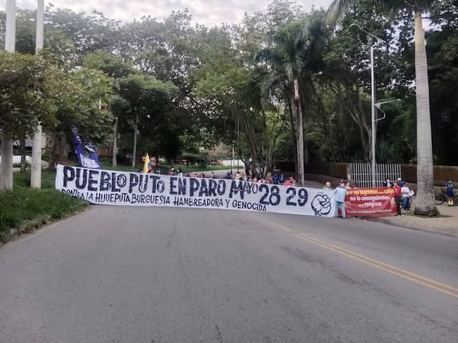 Paro Nacional: Hay plantones en varios puntos de Bucaramanga