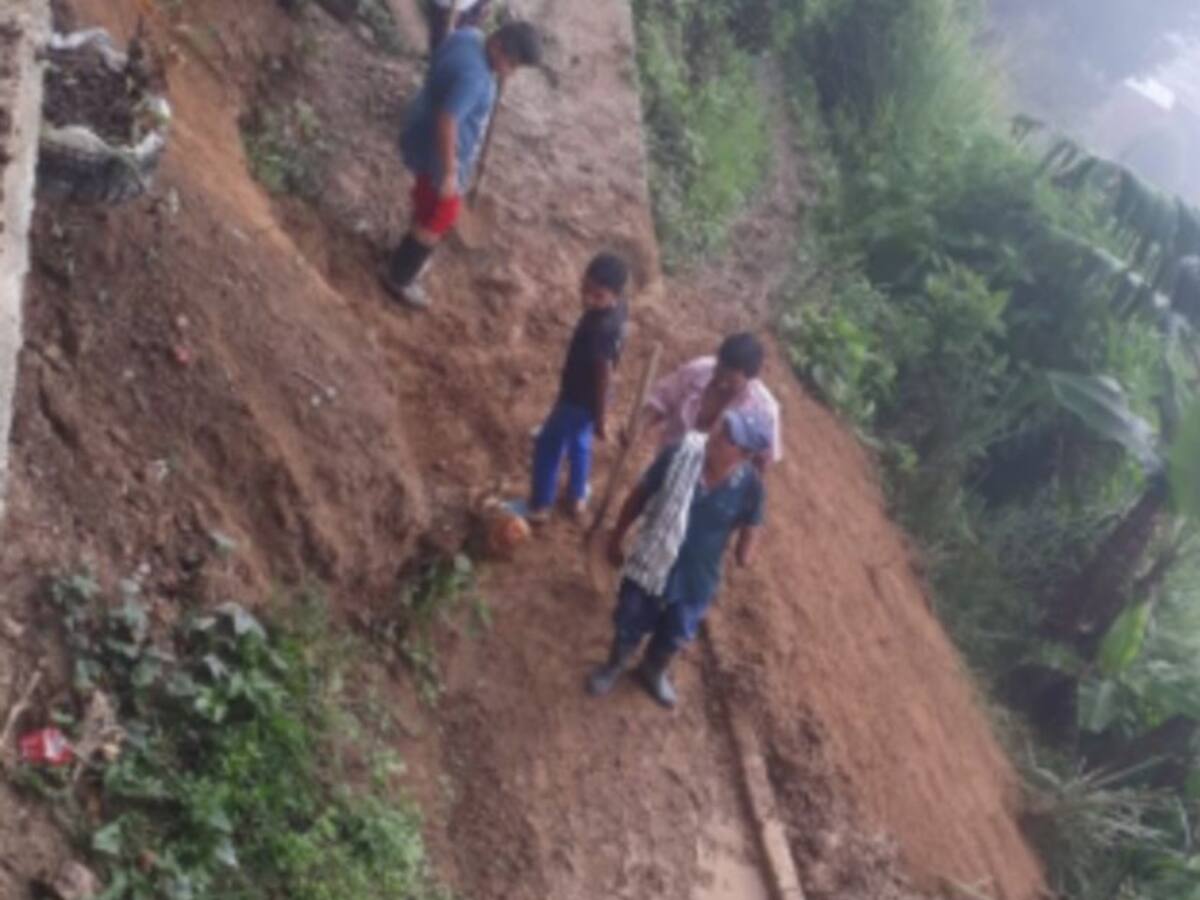 Marmato y Aguadas registran derrumbes por las fuertes lluvias