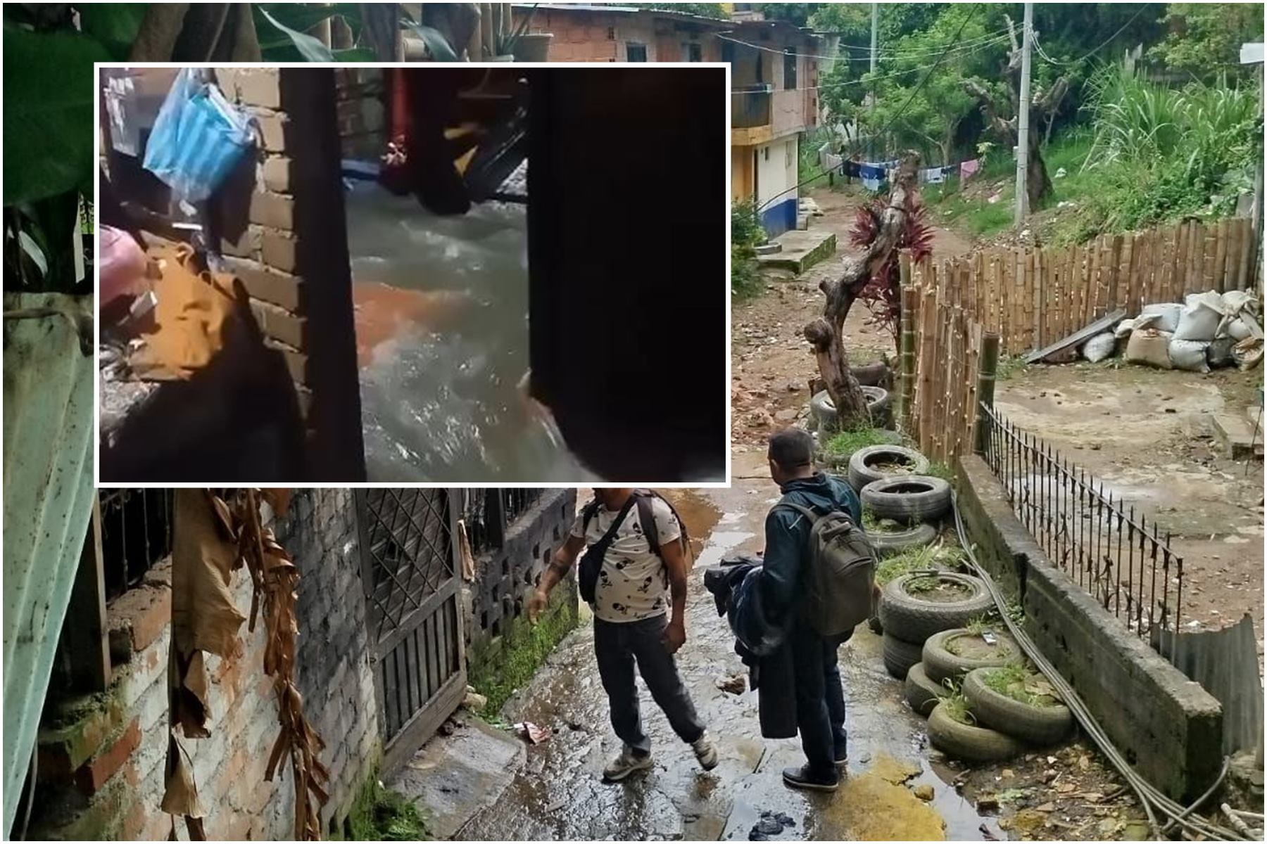 Lluvias dejan barrios inundados en Ibagué