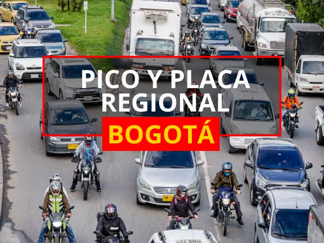 Pico y placa regional en Bogotá 17 de noviembre 2025: horario de ingreso y vías con restricción