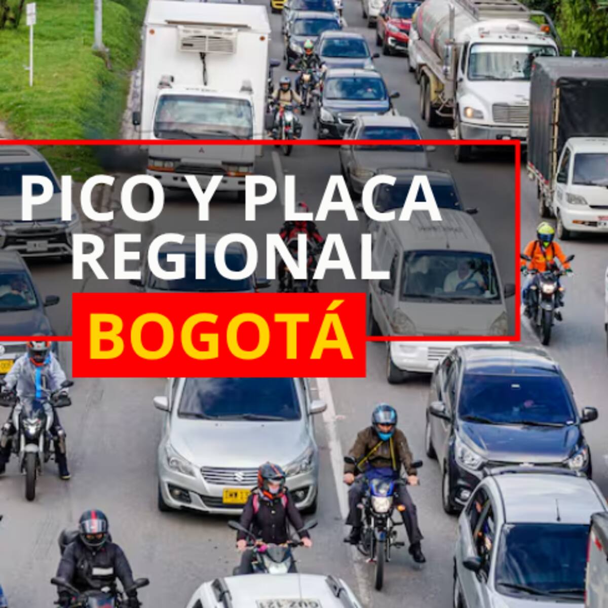 ¡Prográmese! Mañana domingo, 3 de mayo, hay pico y placa regional para el ingreso a Bogotá