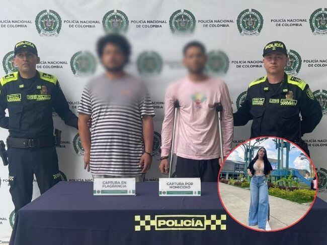 Capturados sospechosos del asesinato de la conductora de InDrive Natalia Loaiza en Copacabana. Fotos: Policía y Redes Sociales