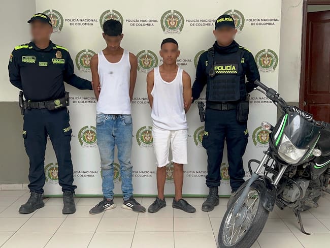 En persecución policial fueron capturados dos presuntos homicidas