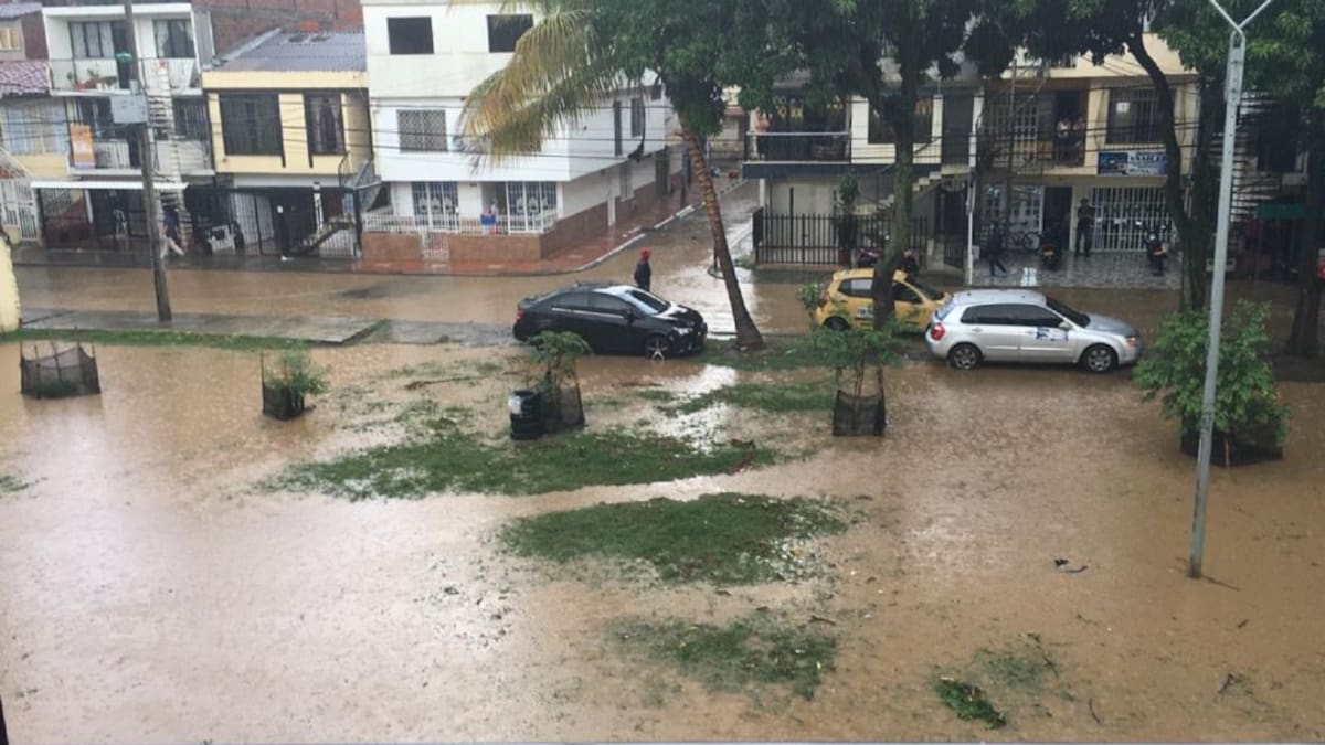Fuerte lluvia con granizo en Cali dejó caída de árboles e inundaciones