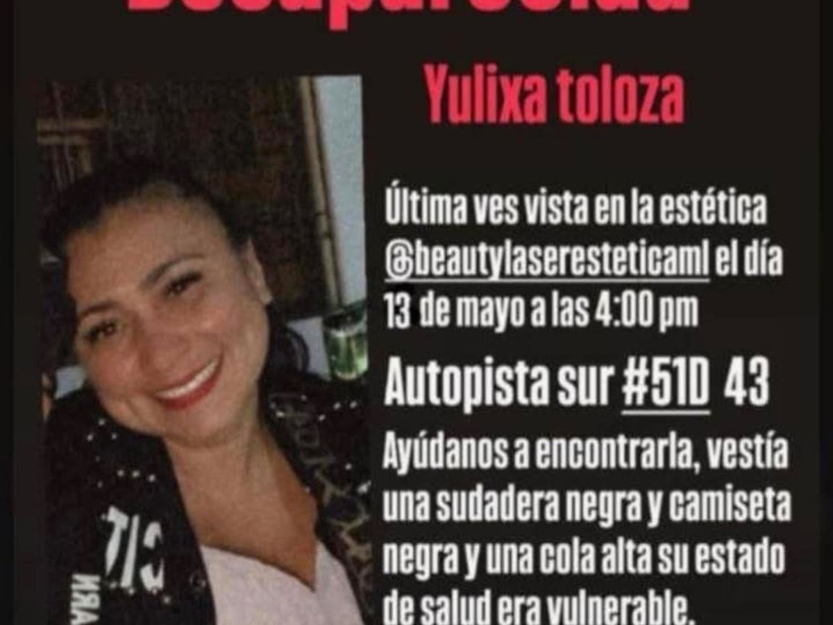 Mujer desapareció en el sur de Bogotá tras practicarse un procedimiento estético