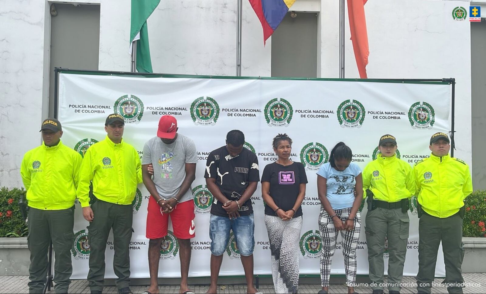 Desmantelaron dos redes de tráfico de migrantes en Medellín. Foto: Fiscalía