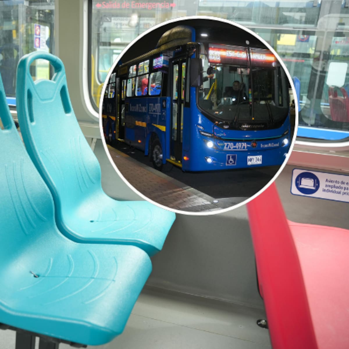 ÚNICAS personas que pueden usar sillas aguamarinas de TransMilenio: Muchos se quedarán de pie