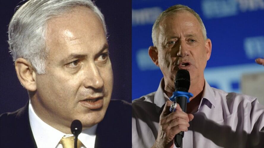 Benjamín Netanyahu y Beny Gantz. Foto: Getty Images