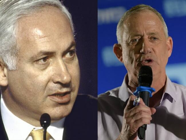 Benjamín Netanyahu y Beny Gantz. Foto: Getty Images