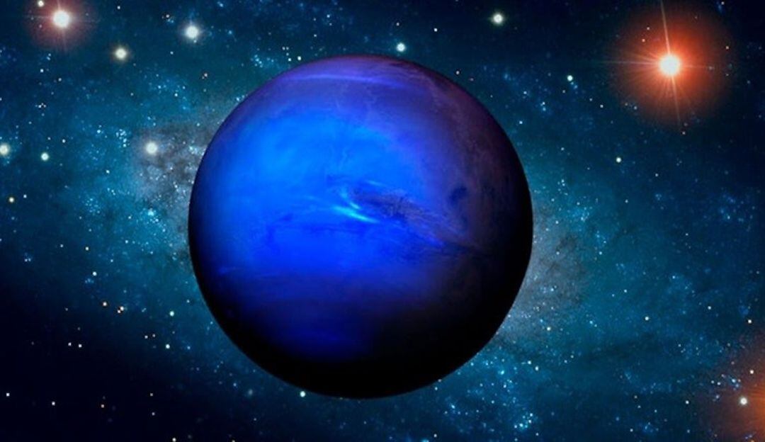 Recreación artística del Neptuno ultracaliente LTT 9779 b