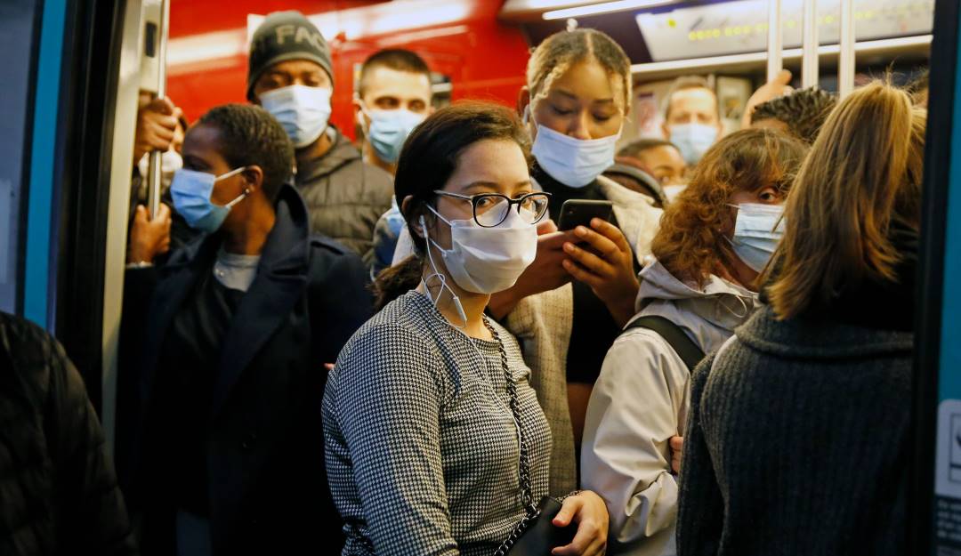 Protección de la población europea en el transporte público.           Foto: Getty 