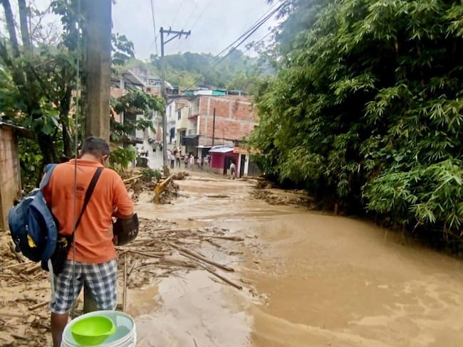 Inundación en los barrios del sur de Ibagué