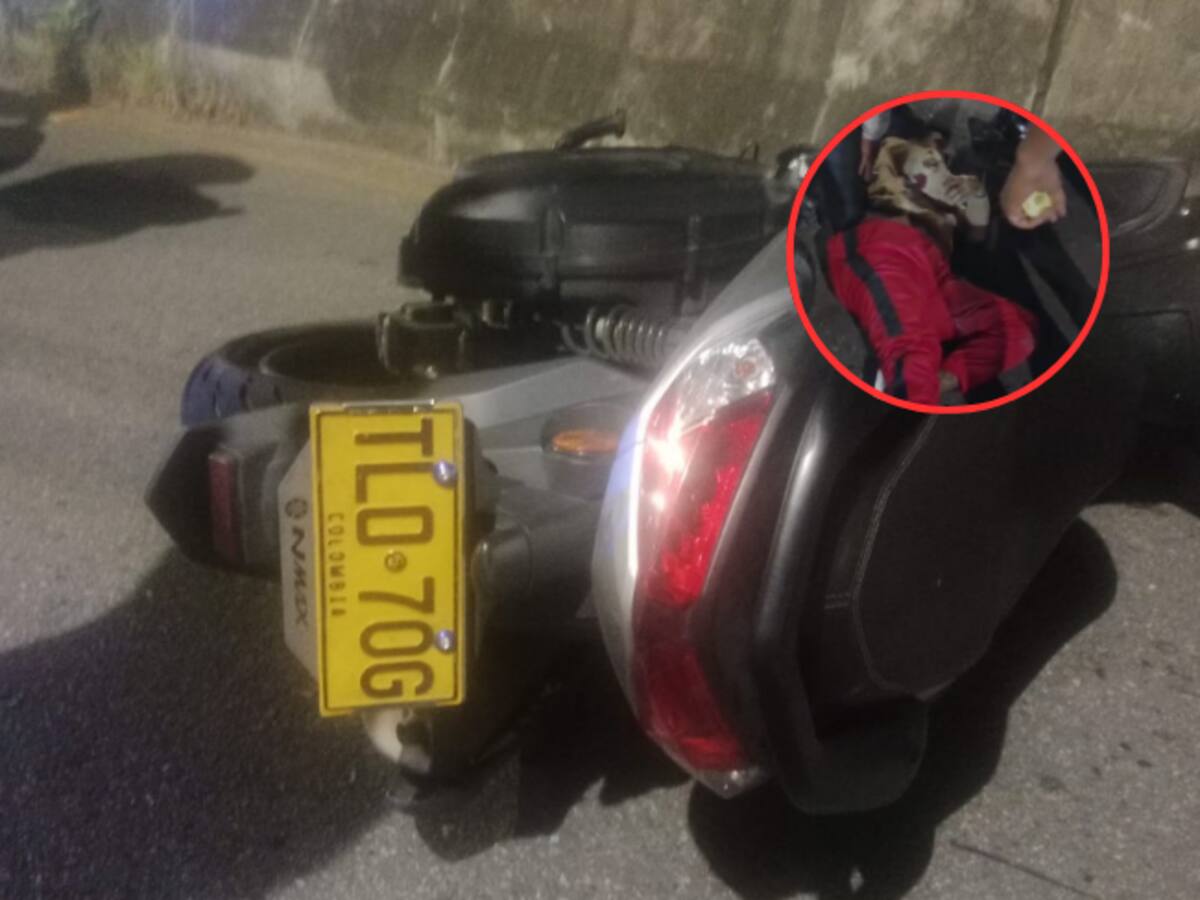 Muere motociclista que cayó del intercambiador de Fátima en Floridablanca