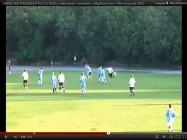 En video quedó registrado un golazo, uno de los lujos del año