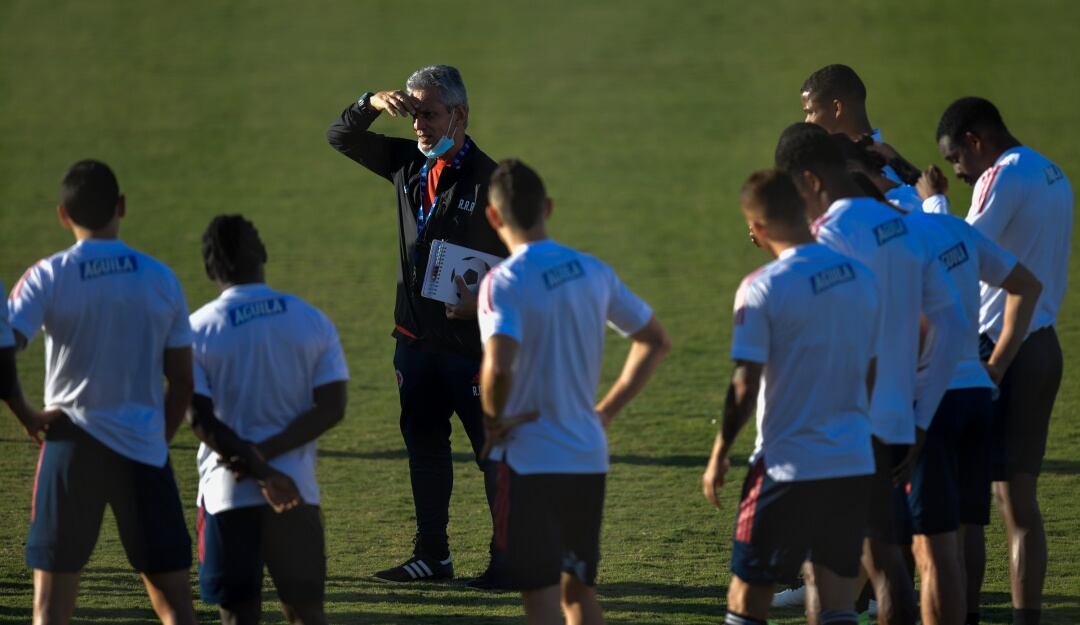 Reinaldo Rueda con la Selección Colombia en la Copa América 2021
