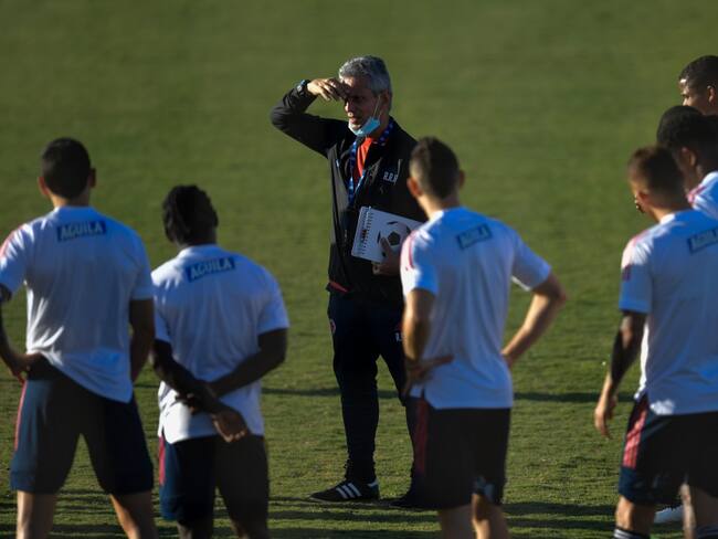 Reinaldo Rueda con la Selección Colombia en la Copa América 2021