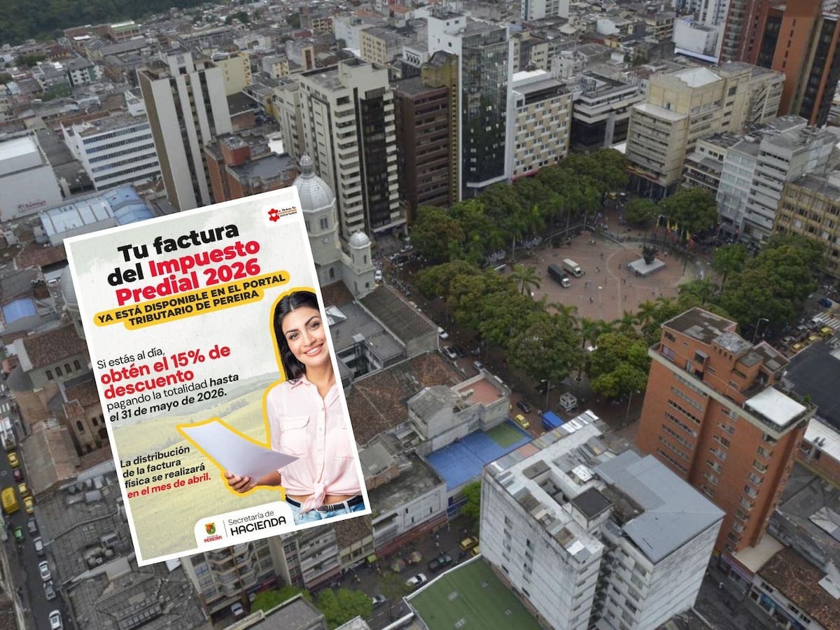Hasta el 31 de mayo se podrá pagar el predial de Pereira con descuento del 15 %.