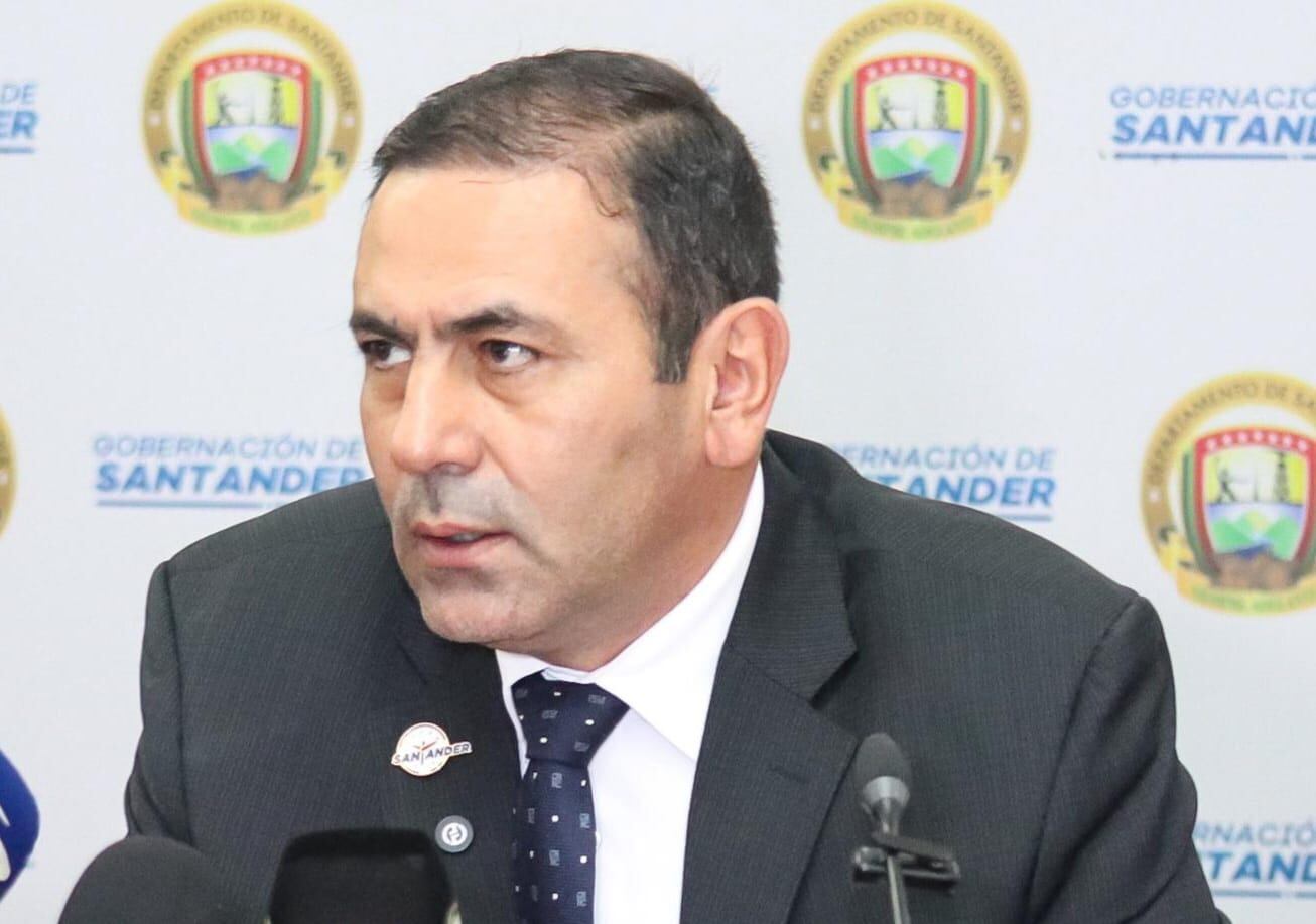 Juvenal Díaz Mateus, Gobernador de Santander / Rueda de Prensa