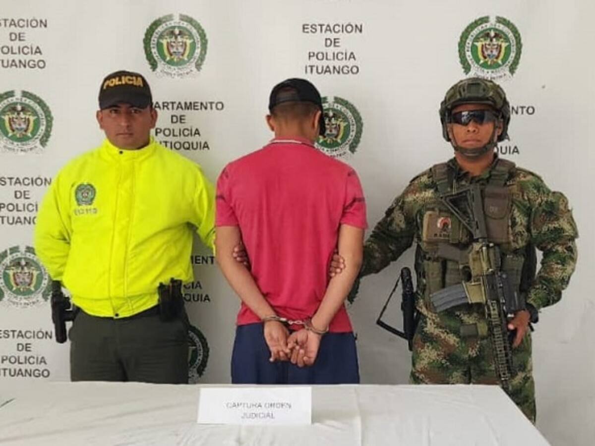 Capturado un exsoldado que estaría delinquiendo en Ituango para las AGC