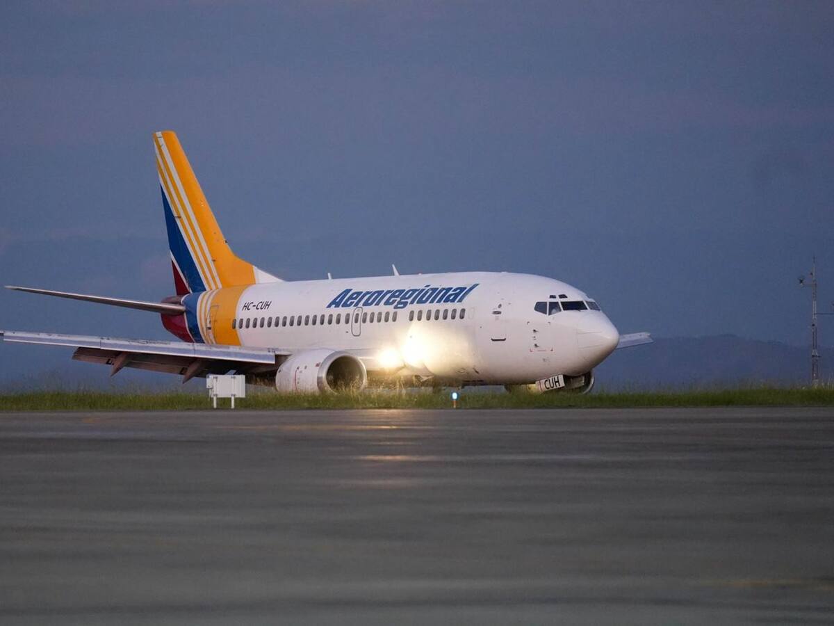 Ibagué recibió el primer vuelo internacional en el marco de la Cumbre de Economía Circular