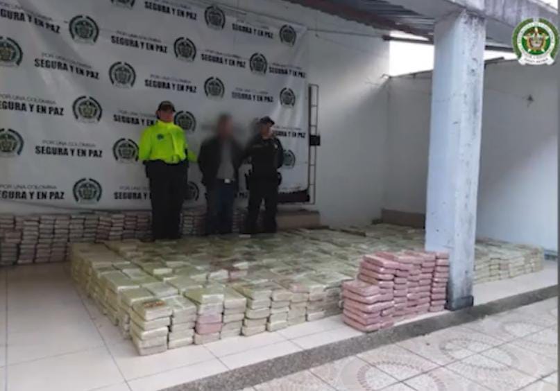 Incautan una tonelada y media de marihuana en Santa María, Boyacá / Cortesía: Policía Nacional