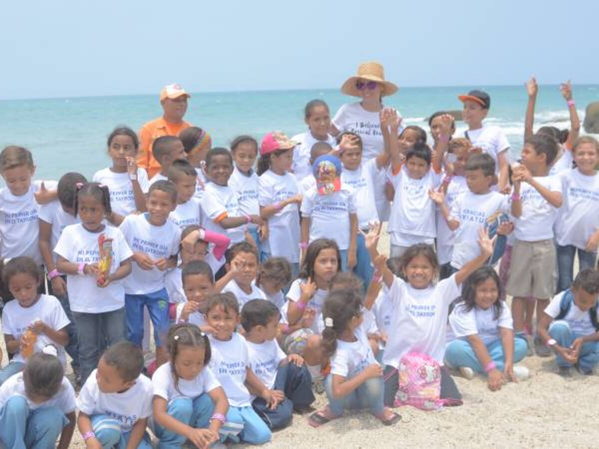 60 niños de fundación de Taliana Vargas conocieron el Parque Tayrona