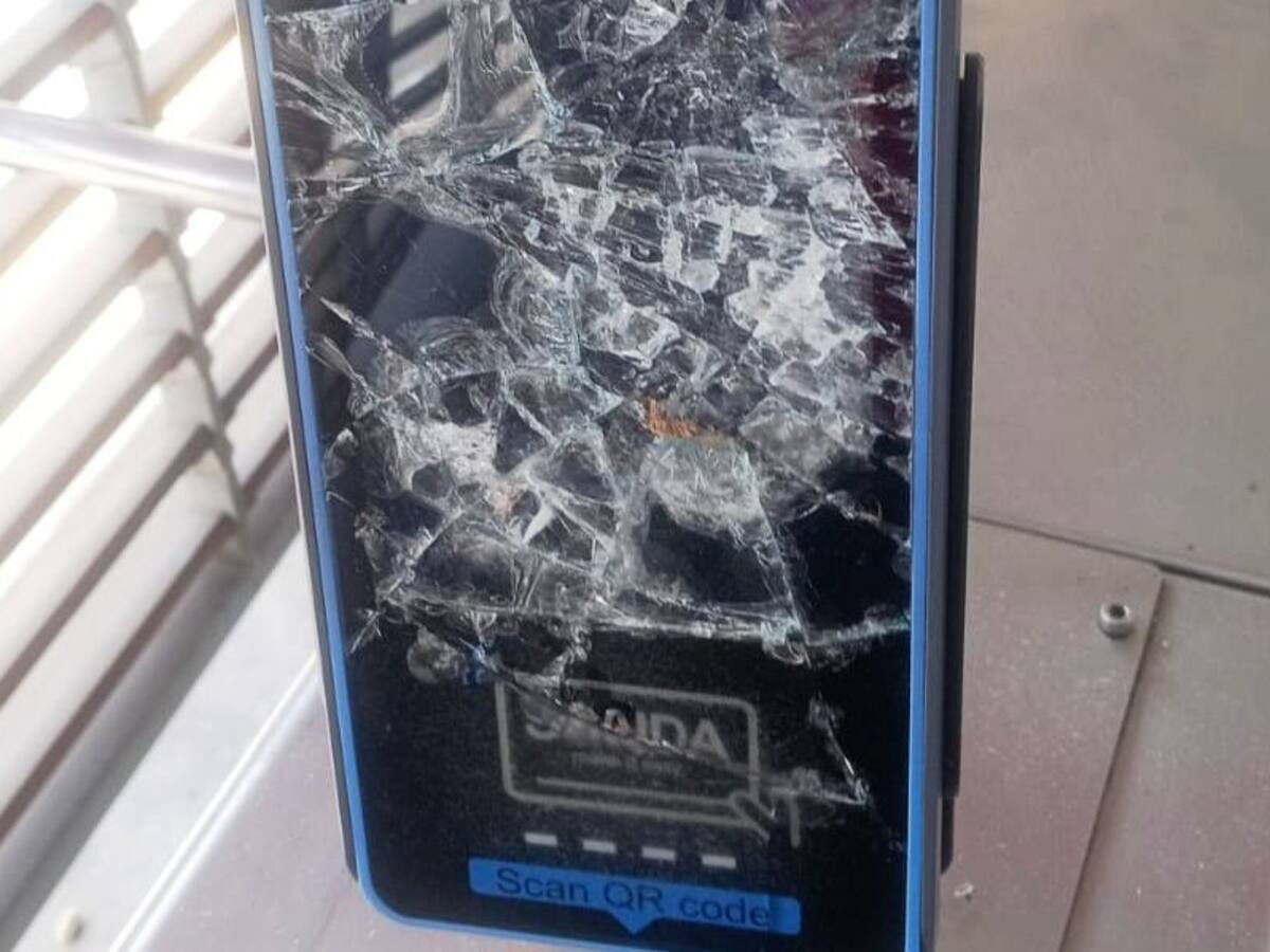 TransCaribe denuncia a usuario que vandalizó estación Madre Bernarda