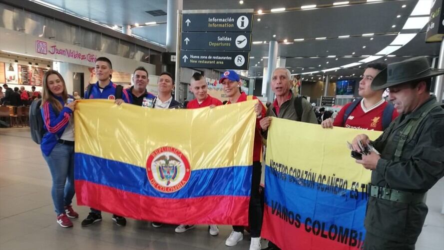 Hinchas de la Selección Colombia se dispone para viajar a Rusia. Foto: La W/ Oriana Garcés.