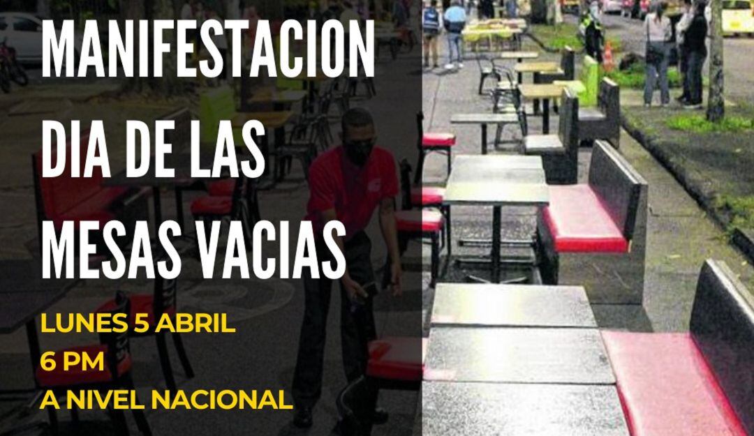 Convocatoria a la manifestación Día de las Mesas Vacías