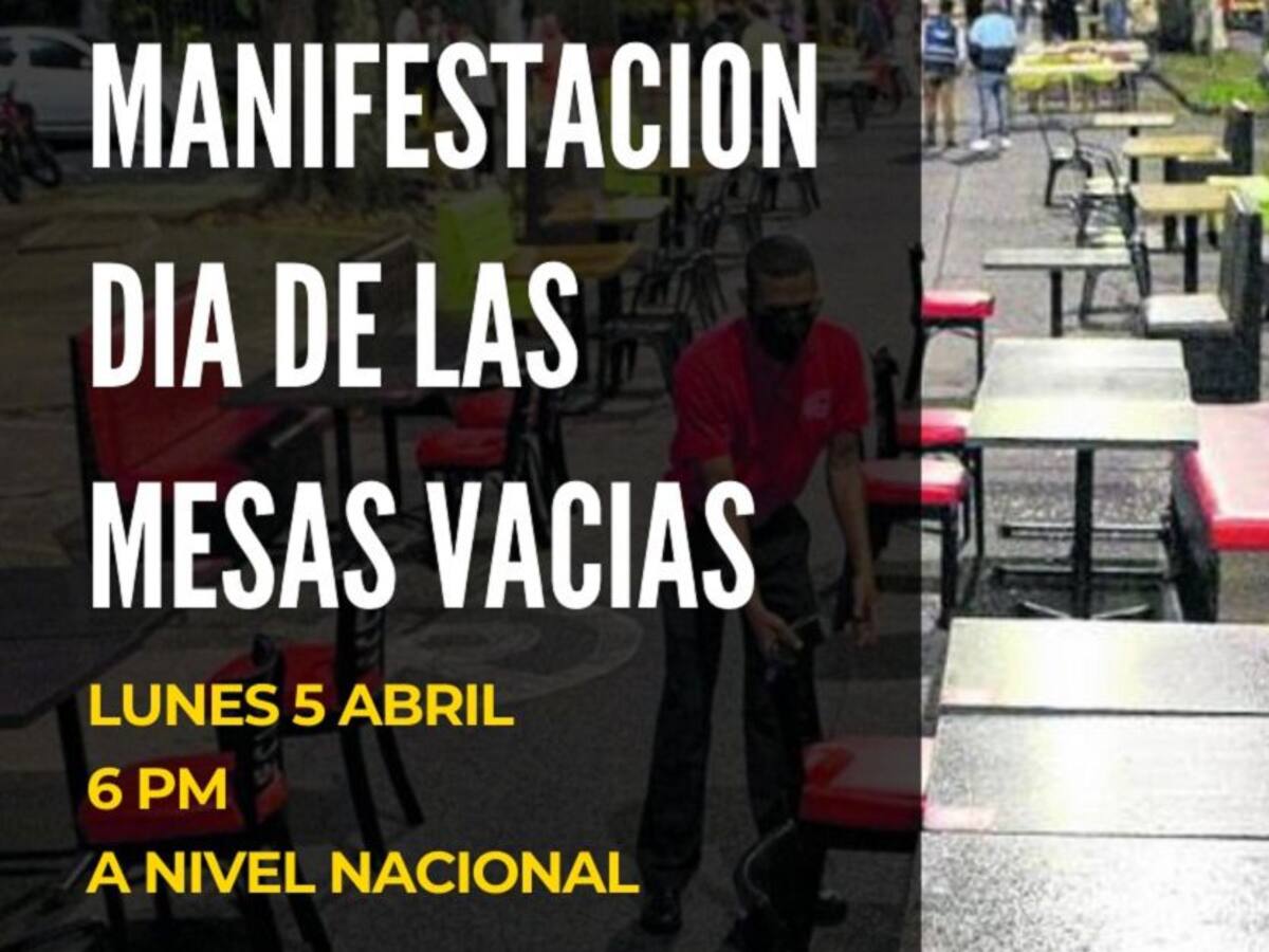 Empresarios de la noche en Manizales se unen al Día de las Mesas Vacías