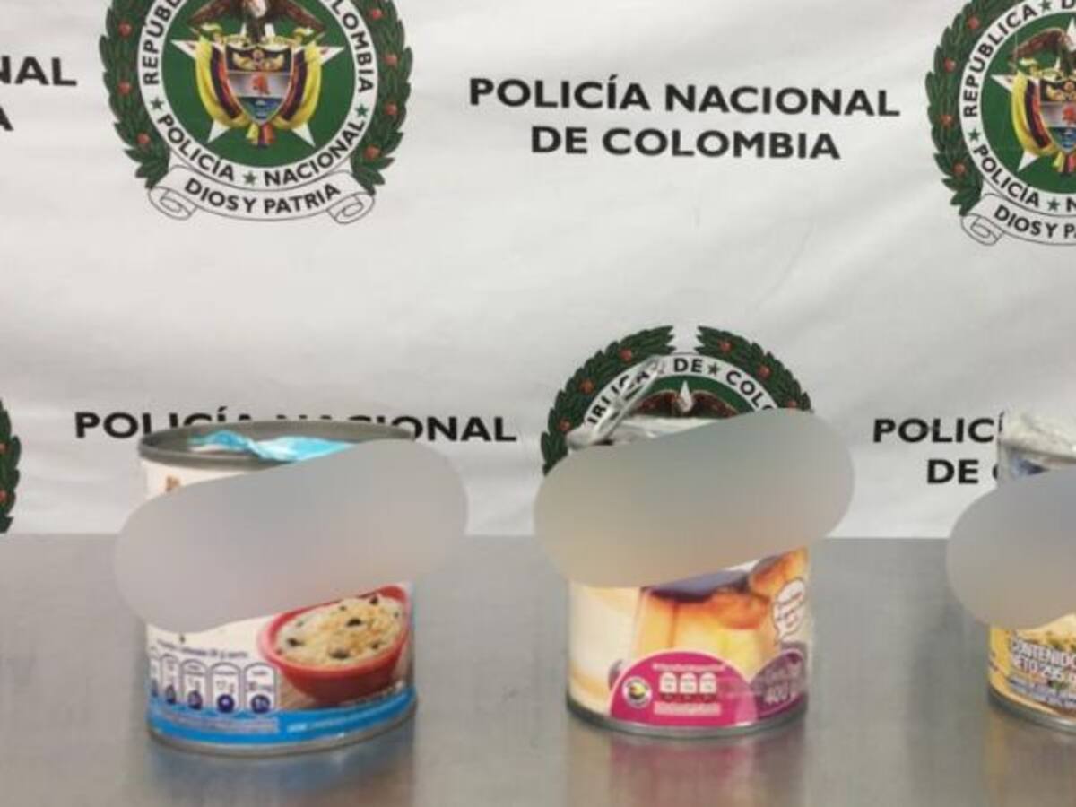 Autoridades capturan hombre que llevaba cocaína mezclada con leche condensa