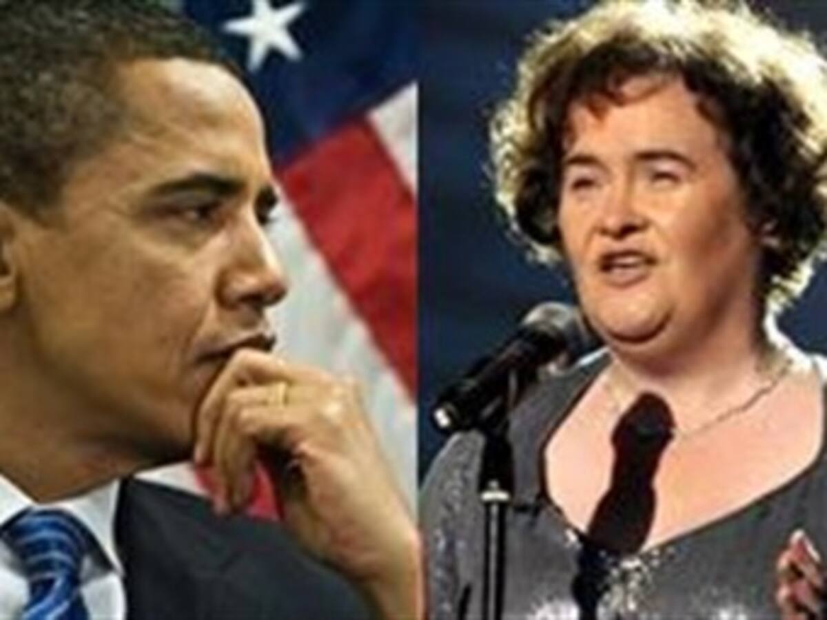 Susan Boyle da el salto a la Casa Blanca