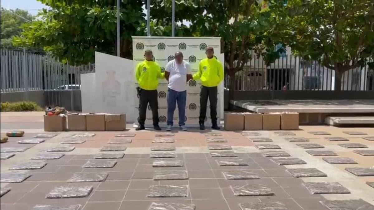Policía incautó 58 kilos de marihuana en una vivienda del barrio La María en Cartagena