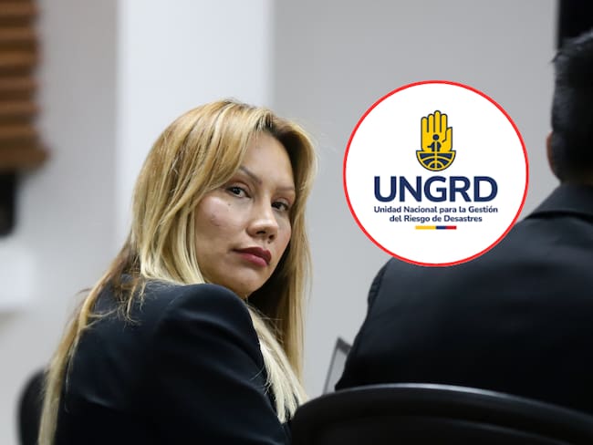 y al lado el logo de la UNGRD (Foto vía Sandra Ortiz y al lado el logo de la UNGRD (Fotos vía COLPRENSA y cuenta de X de la entidad @UNGRD)