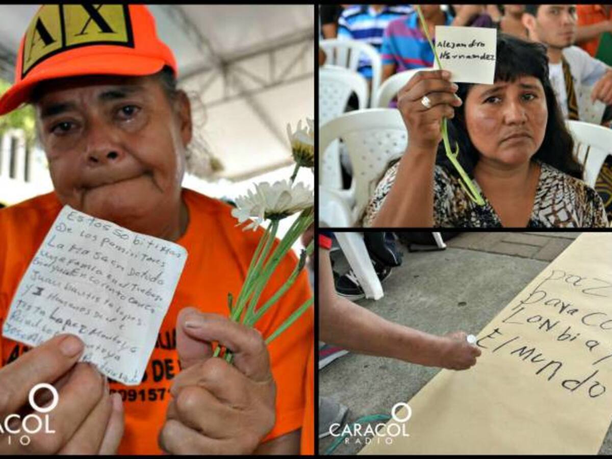En fotos: En el Valle, víctimas de AUC, 17 años después, exigen justicia y reparación