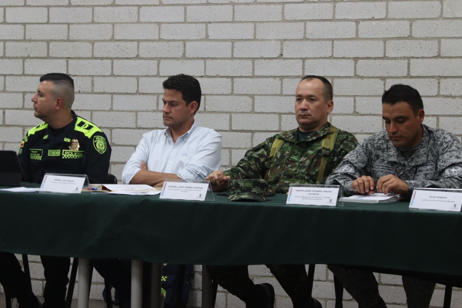 Consejo de seguridad y convivencia territorial en Manrique, Medellín.