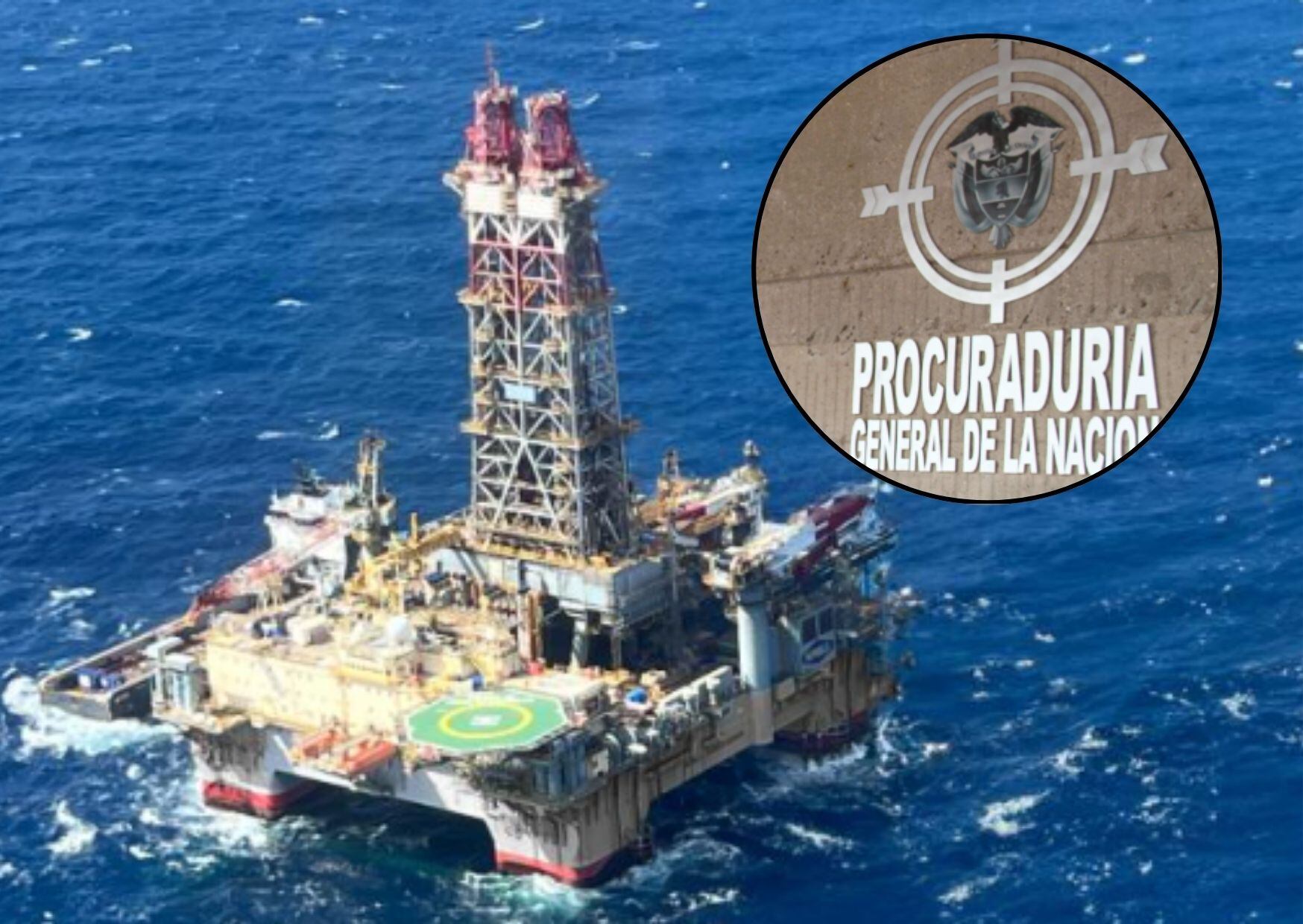 Procuraduría y pozo de gas.