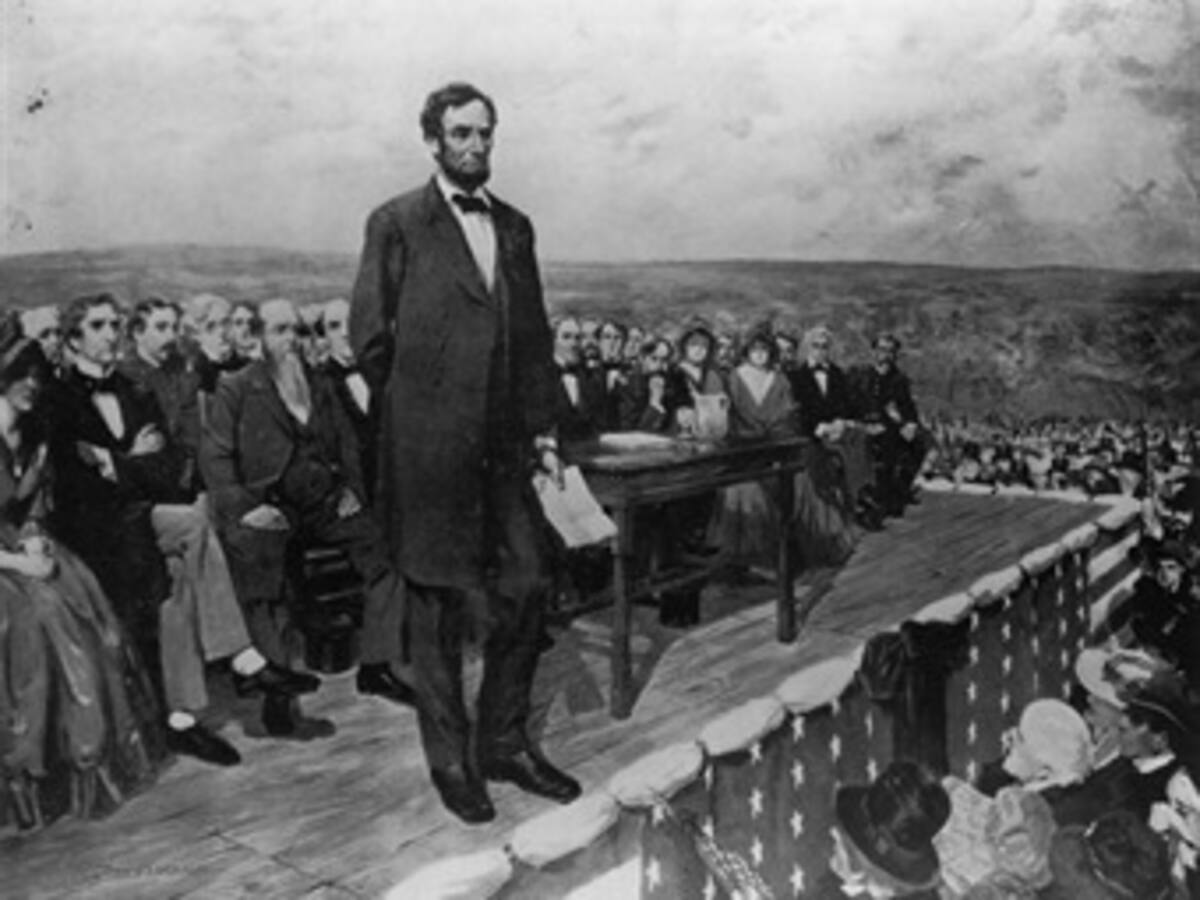 Célebre discurso de Gettysburg, de Abraham Lincoln, cumple 150 años