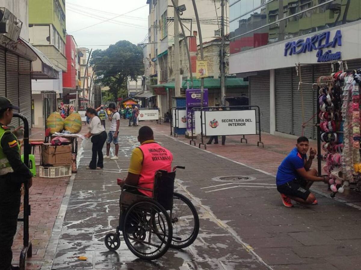 Alcaldía inició recuperación del espacio público en Bucaramanga