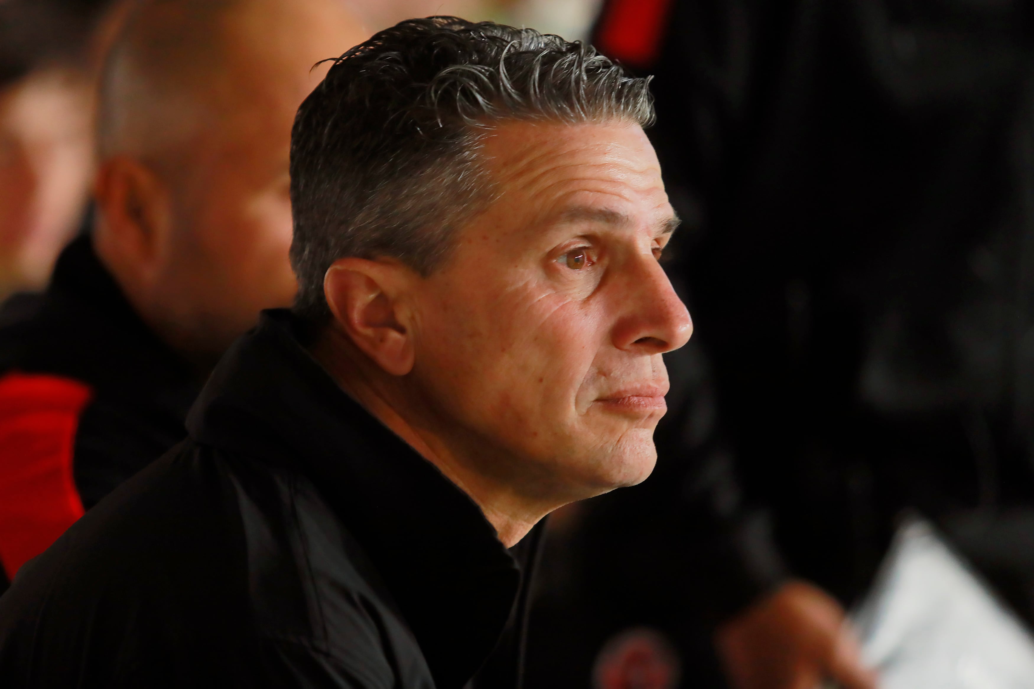 AGUASCALIENTES, MEXICO - FEBRUARY 03: Ricardo Valino, head coach of Tijuana looks on during the 5th round match between Necaxa and Tijuana as part of the Torneo Clausura 2023 Liga MX at Victoria Stadium on February 3, 2023 in Aguascalientes, Mexico. (Photo by Cesar Gomez/Jam Media/Getty Images)