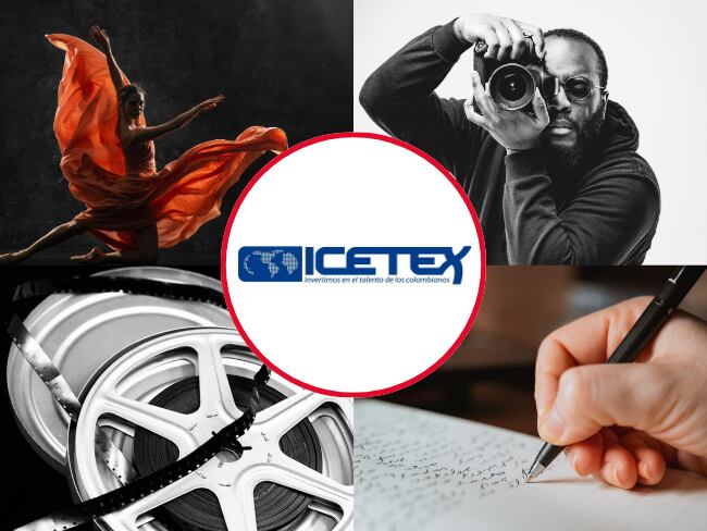 Imagen de referencia, foto Gettyimages, Canva y logo del ICETEX.