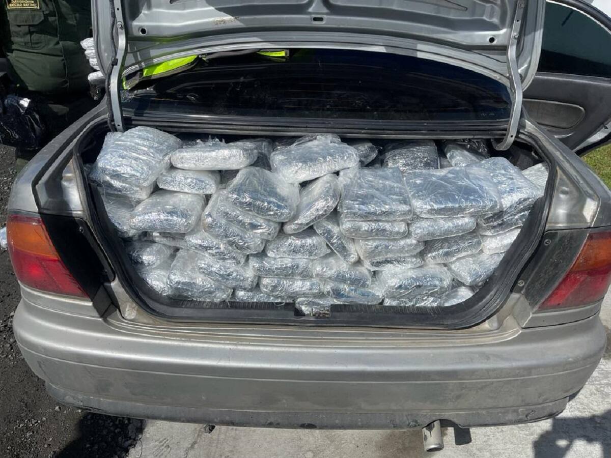 Más de 400 kilos de marihuana fueron incautados en la vía Manizales - Bogotá