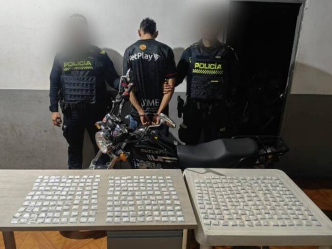 Cayó alias ‘Pepo’ con 355 dosis de base de coca que iba a comercializar