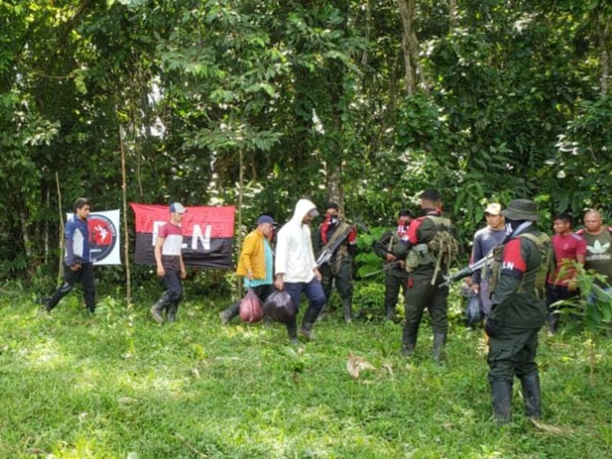Liberadas nueve personas que estaban en poder del ELN